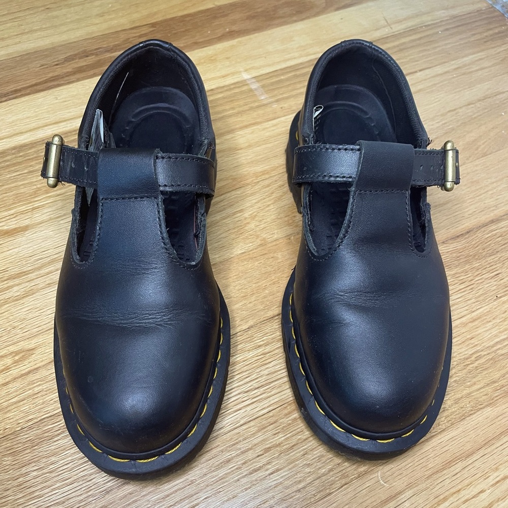 Dr. Martens slip resistant black  Polley Mary Jane shoe, US ladies 8/UK 6/EU 39